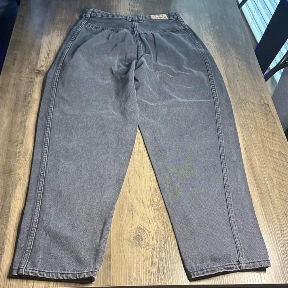 Vintage Manisha Bareback Gray High Rise Straight Leg Wedgie Women's Jeans - Picture 4 of 5